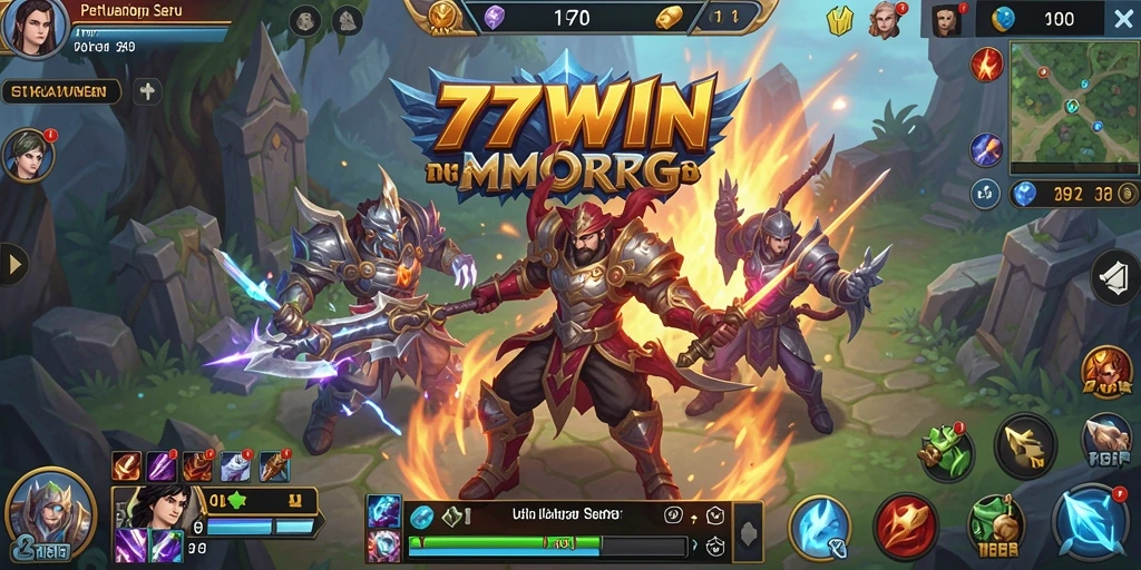 Gameplay seru dalam dunia MMORPG 77WIN.