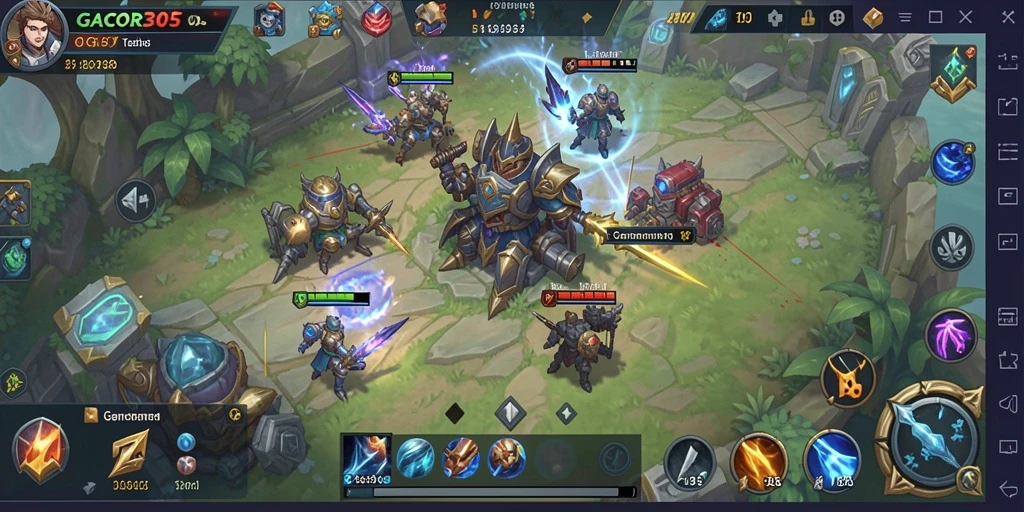 Tampilan gameplay GACOR305 yang seru dan strategis.