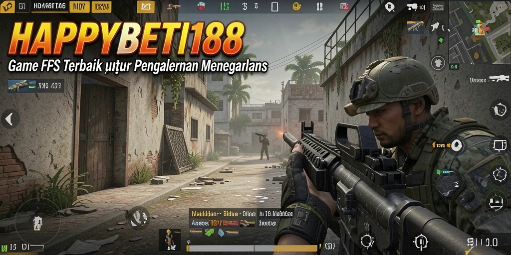 Screenshot gameplay HAPPYBET188, menampilkan aksi FPS yang mendebarkan.