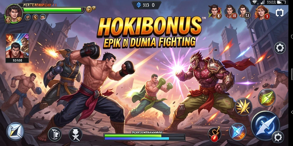Screenshot gameplay HOKIBONUS menampilkan aksi Fighting yang mendebarkan.