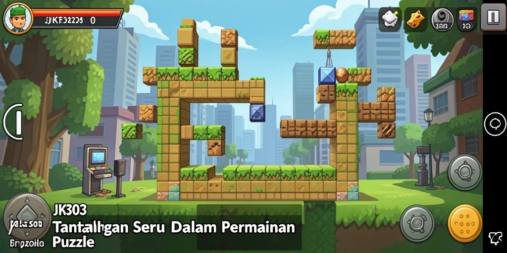 Tampilan gameplay menarik dari JKT303 dengan tantangan puzzle.