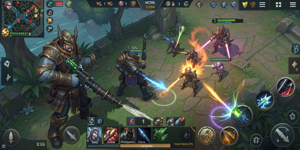 Tampilan gameplay mendalam di MZ356 dengan elemen strategi menarik.