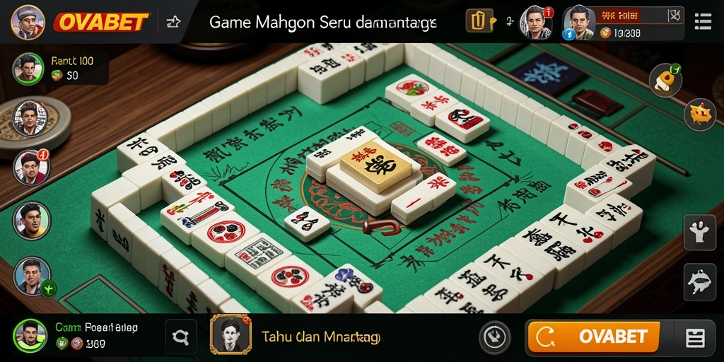 Tampilan gameplay OVABET yang menarik dan menantang di dalam Mahjong.