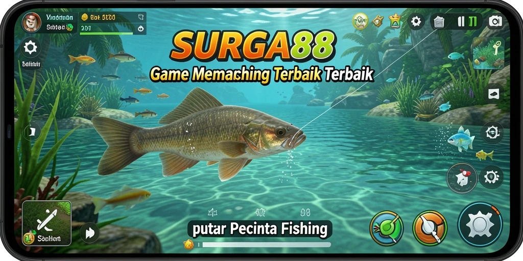 Gameplay SURGA88 menunjukkan pengalaman memancing yang seru dan menyenangkan.