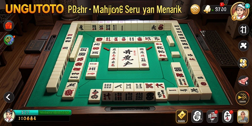 Screenshot UNGUTOTO menunjukkan aksi seru permainan Mahjong.