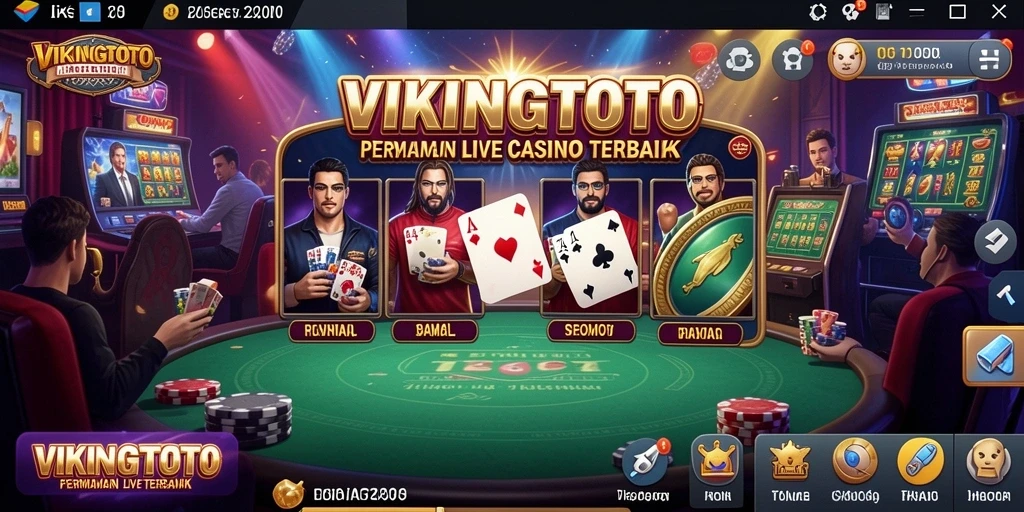 Tampilan gameplay mendebarkan dari VIKINGTOTO dengan interaksi dealer langsung.